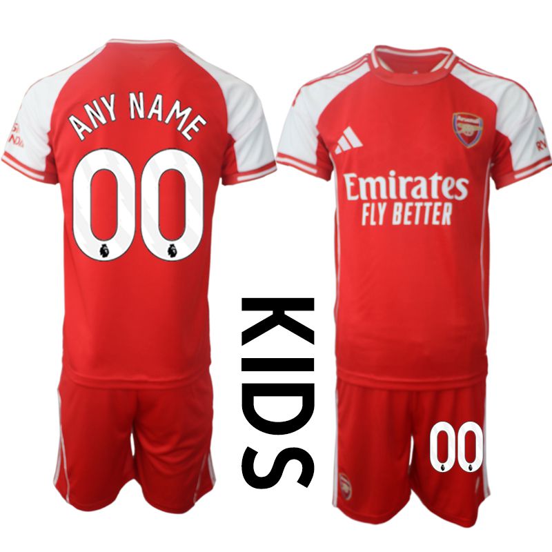 Youth 2025-2026 Season Club Arsenal home red customized Soccer Jersey->germany jersey->Soccer Country Jersey
